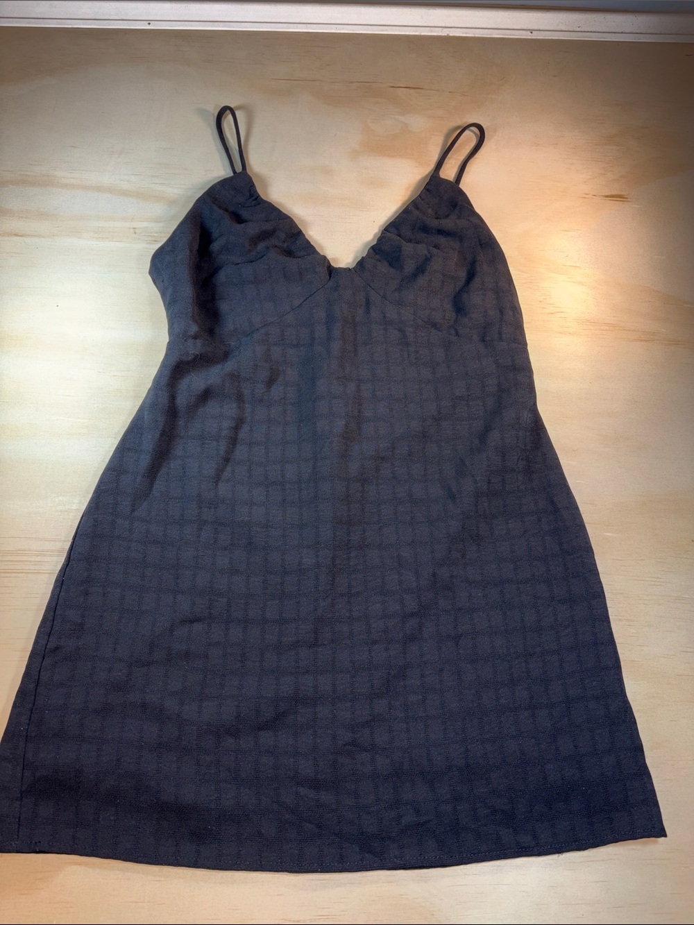 Lightweight Lined Mini Dress Black Woman’s Sz M